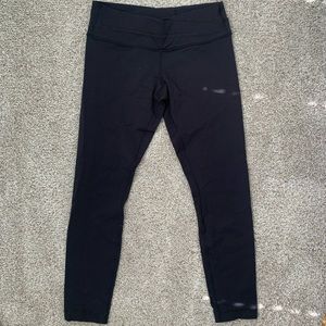 Lulu lemon low rise cross over leggings- Black